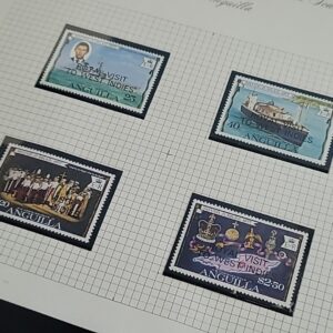 1977 Elizabeth II Silver Jubilee Post Office Stamp Set Block British Royalty #2