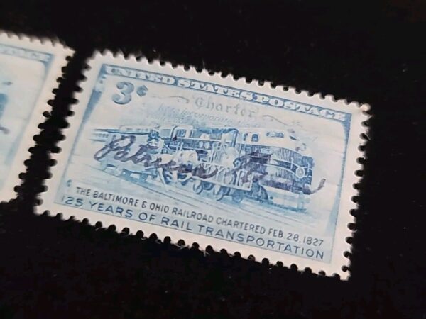 US President Richard Nixon Signed Autographed DICK Baltimore Ohio Railroad Stamp - Image 3