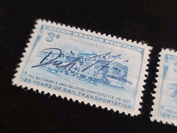 US President Richard Nixon Signed Autographed DICK Baltimore Ohio Railroad Stamp - Image 4