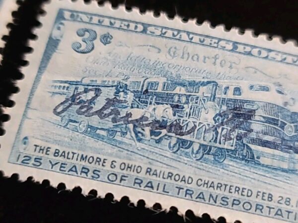 US President Richard Nixon Signed Autographed DICK Baltimore Ohio Railroad Stamp - Image 7