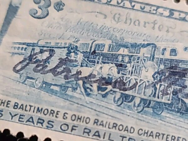 US President Richard Nixon Signed Autographed DICK Baltimore Ohio Railroad Stamp - Image 8