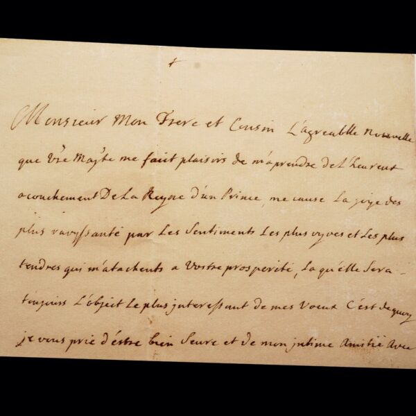 King of Poland Stanislaw I Signed Autograph Royal Document Letter to Ferdinand I - Image 4