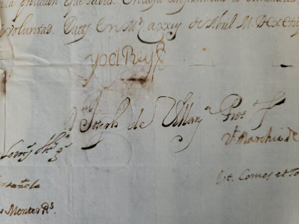 Royalty Letter King Charles II Spain Signed Antique Spanish Royal Seal Document - Image 5