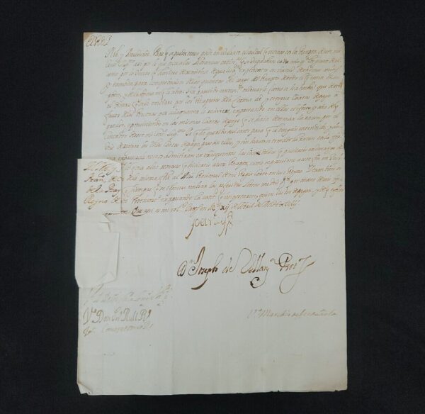 Spain Royalty Letter King Charles II Signed Antique Spanish Royal Seal Document