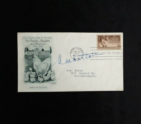 King Umberto II Autograph Signed Royalty First Day Cover Envelope Italy Savoy IT