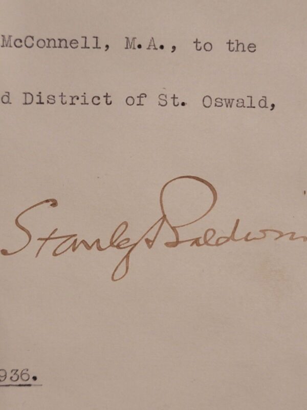 1936 King Edward VIII Signed Royal Letter Prime Minister Stanley Baldwin Royalty - Image 3