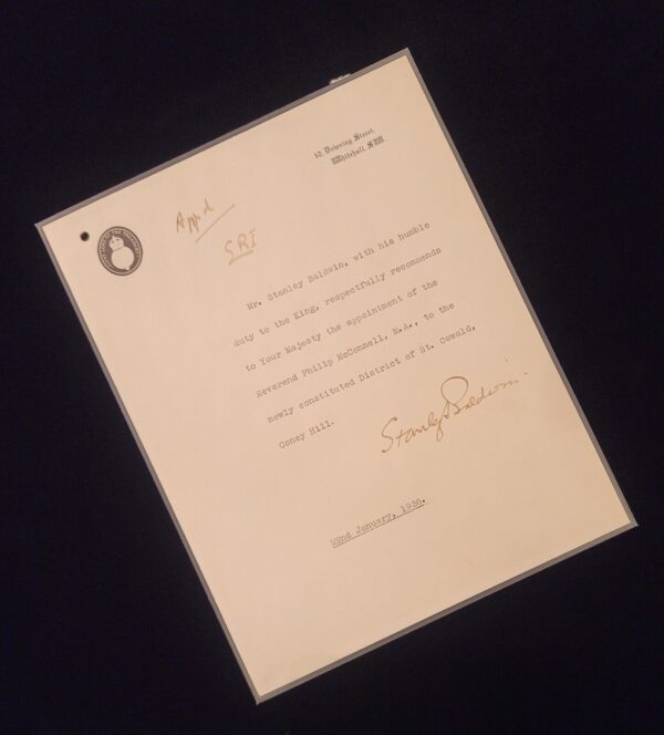 1936 King Edward VIII Signed Royal Letter Prime Minister Stanley Baldwin Royalty - Image 5