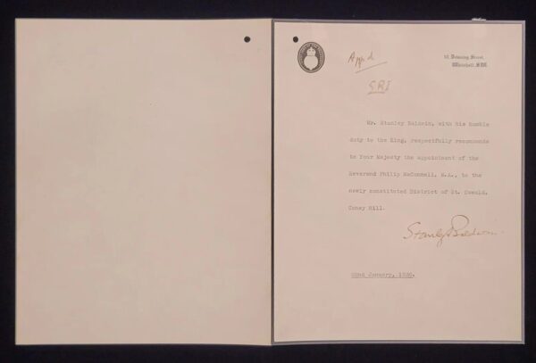 1936 King Edward VIII Signed Royal Letter Prime Minister Stanley Baldwin Royalty - Image 16