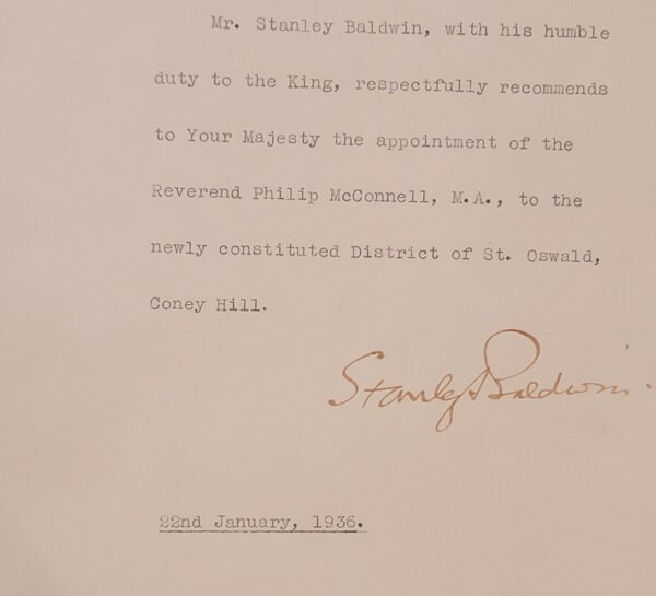 1936 King Edward VIII Signed Royal Letter Prime Minister Stanley Baldwin Royalty - Image 19