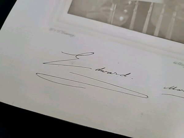 1911 King Edward VIII Signed Royal Photo Prince Wales Autograph British Royalty - Image 3