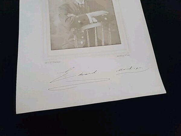 1911 King Edward VIII Signed Royal Photo Prince Wales Autograph British Royalty - Image 9