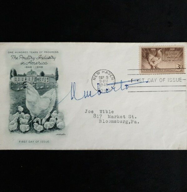 King Umberto II Autograph Signed Royalty First Day Cover Envelope Italy Savoy IT - Image 3