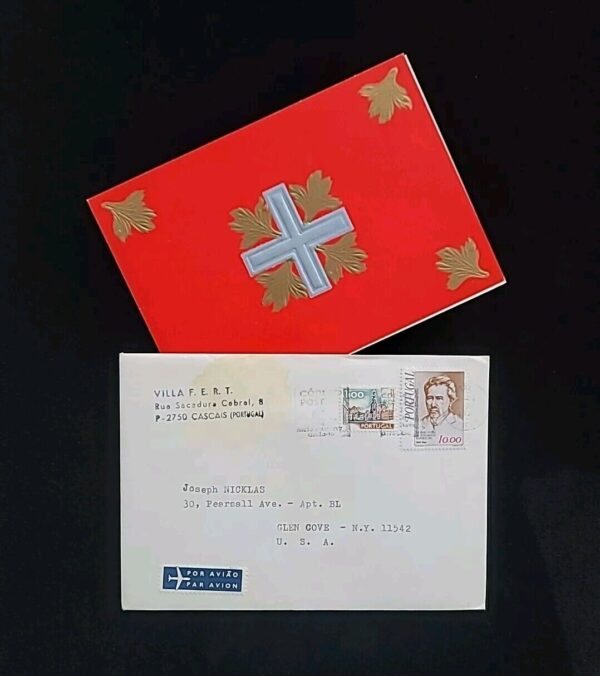 1979 King of Italy Umberto II Signed Christmas Card Italian Royalty Autograph IT