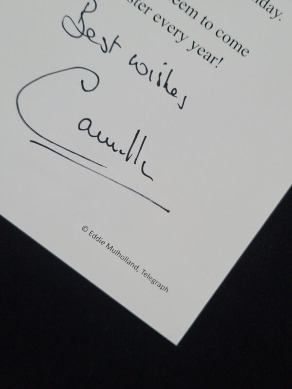 Queen Camilla Parker Bowles Signed Royal Christmas Card Duchess Cornwall Royalty - Image 21