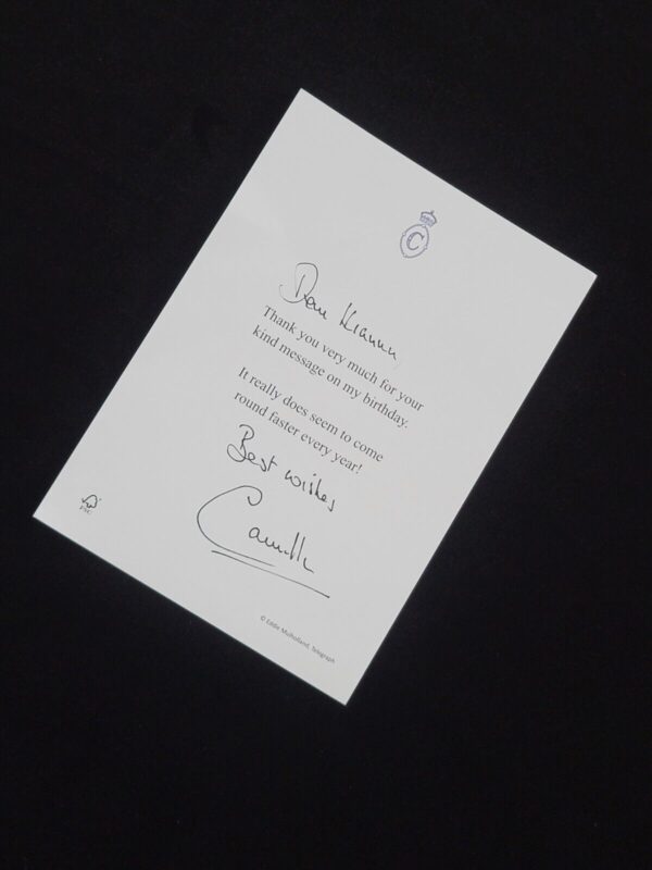 Queen Camilla Parker Bowles Signed Royal Christmas Card Duchess Cornwall Royalty - Image 24