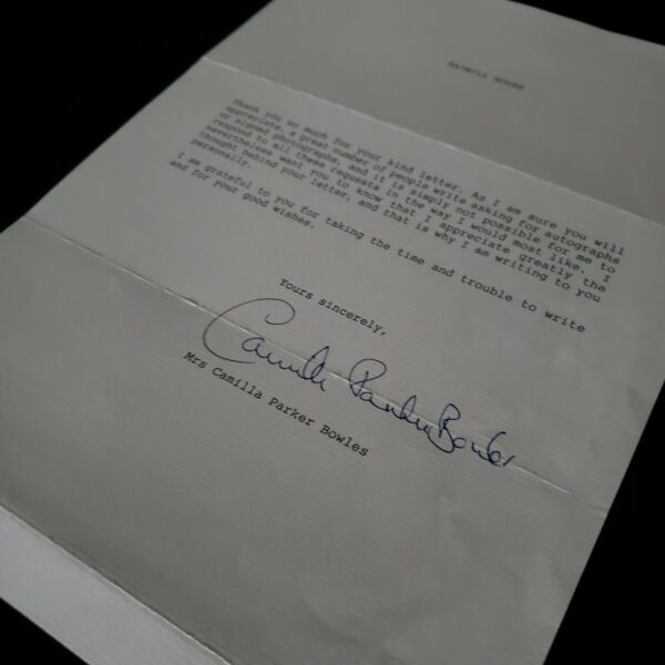 Rare British Royalty Duchess Cornwall Camilla Parker Bowles Signed Royal Letter - Image 6