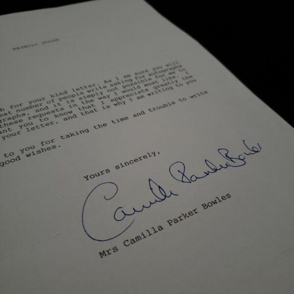 Rare British Royalty Duchess Cornwall Camilla Parker Bowles Signed Royal Letter - Image 8