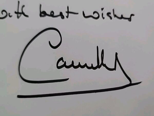 Rare Queen Camilla Parker Bowles Signed Royal Letter Document Royalty Autograph - Image 4