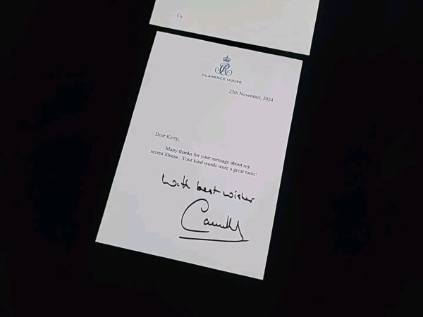 Rare Queen Camilla Parker Bowles Signed Royal Letter Document Royalty Autograph - Image 5