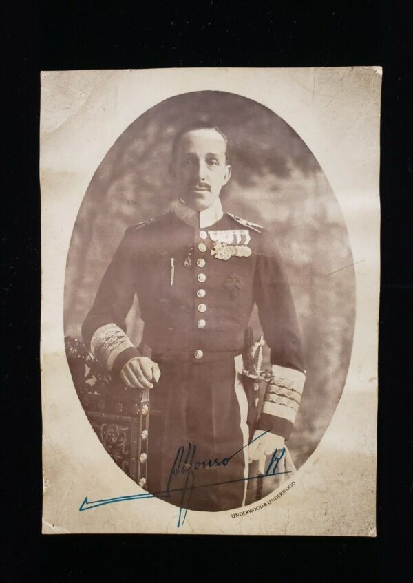 1886 King of Spain Alfonso XIII Signed Autographed Royal Photo Spanish Royalty - Image 7