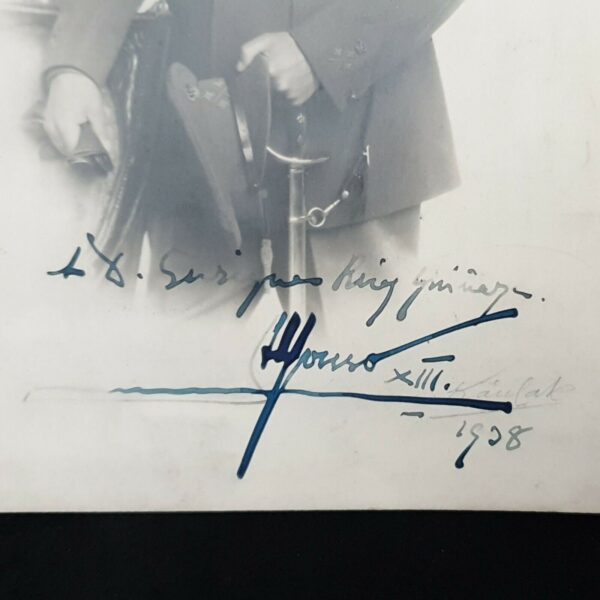 Alfonso XIII Signed King of Spain Autographed Royal Photo El Africano Catalan ES - Image 4