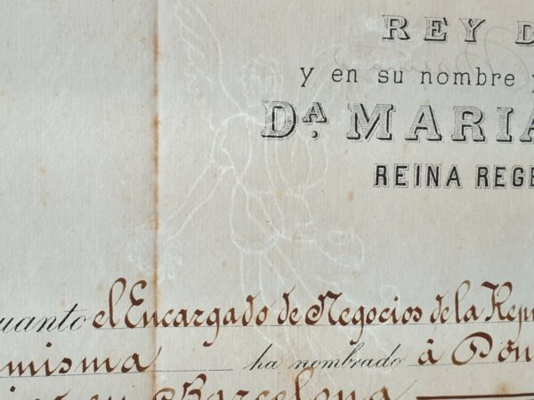 Queen of Spain Maria Cristina Signed Autographed Royal Document Spanish Royalty - Image 12