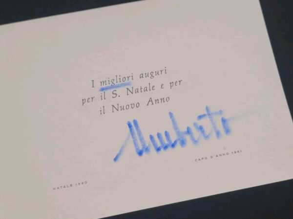 1980 King of Italy Umberto II Signed Christmas Card Italian Royalty Autograph IT - Image 13