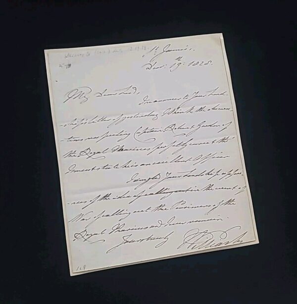 1828 Duke Clarence William IV Signed Letter British Royalty Manuscript England - Image 2