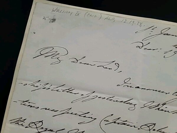 1828 Duke Clarence William IV Signed Letter British Royalty Manuscript England - Image 11