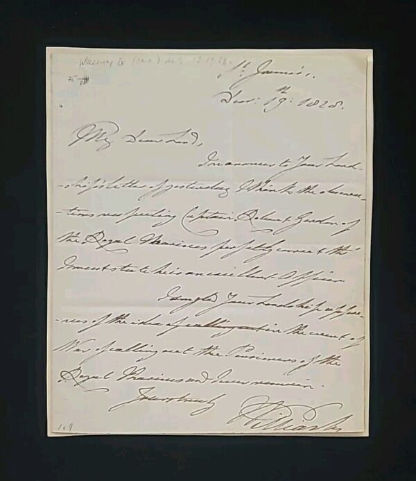 1828 Duke Clarence William IV Signed Letter British Royalty Manuscript England - Image 12