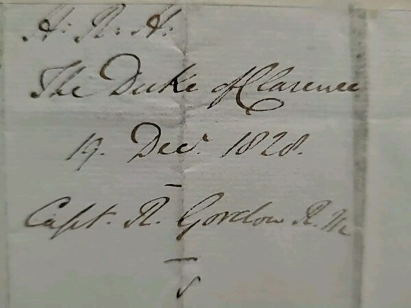 1828 Duke Clarence William IV Signed Letter British Royalty Manuscript England - Image 13