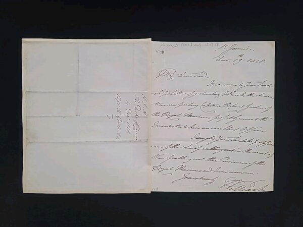 1828 Duke Clarence William IV Signed Letter British Royalty Manuscript England - Image 17