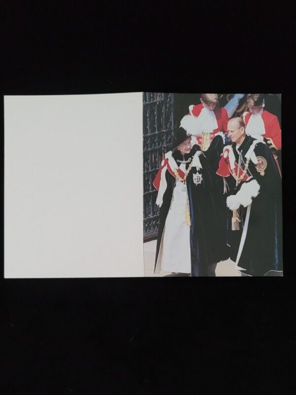 1991 Queen Elizabeth II Signed Christmas Card Autograph Signature Order Garter - Image 14