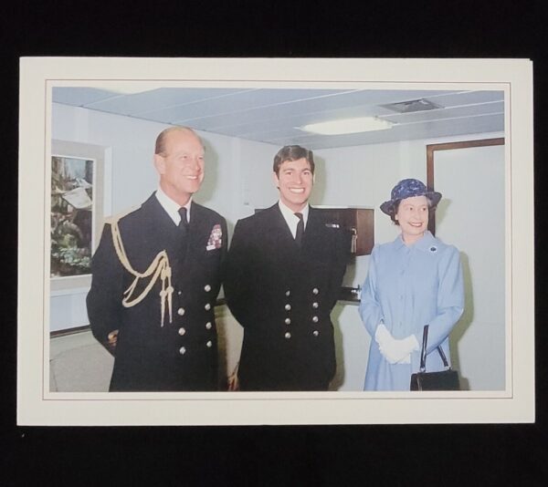 Queen Elizabeth II Signed Autograph Prince Andrew Royal Card British Royalty UK