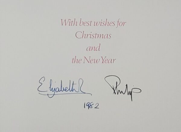 Queen Elizabeth II Signed Autograph Prince Andrew Royal Card British Royalty UK - Image 3