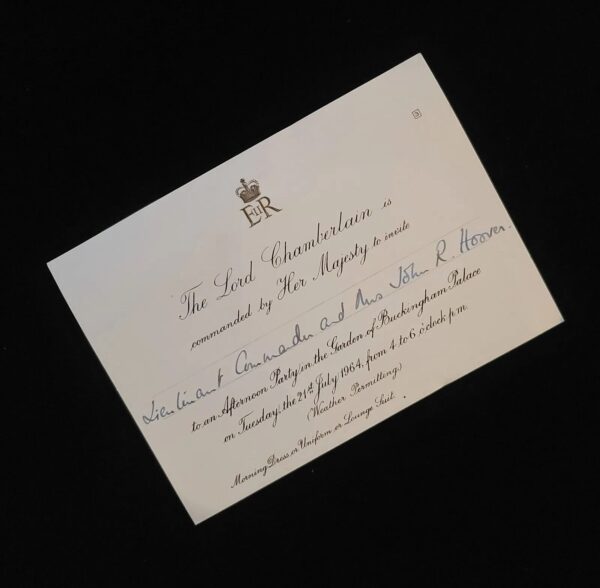 1964 Queen Elizabeth II Buckingham Palace Royal Invitation Party British Royalty - Image 3