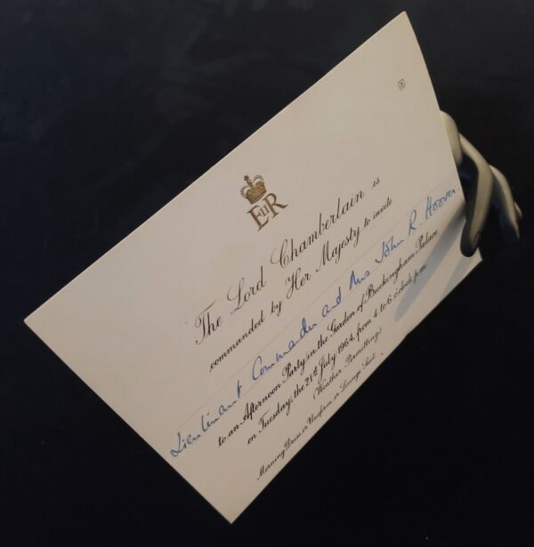 1964 Queen Elizabeth II Buckingham Palace Royal Invitation Party British Royalty - Image 12