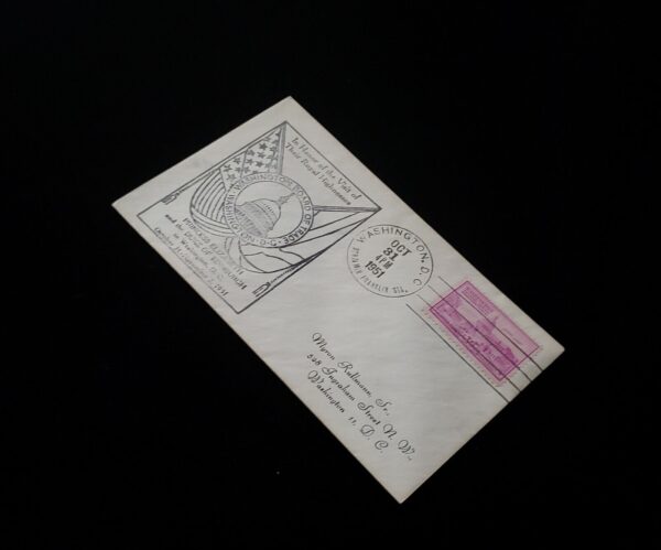 1951 Princess Elizabeth Queen Elizabeth II Royal Visit Washington DC Envelope UK - Image 3