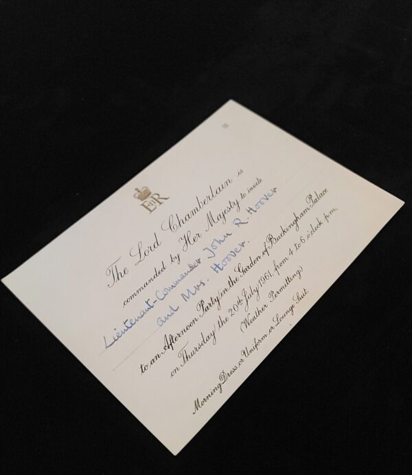 1961 Queen Elizabeth II Royal Buckingham Palace Invitation Party British Royalty - Image 3