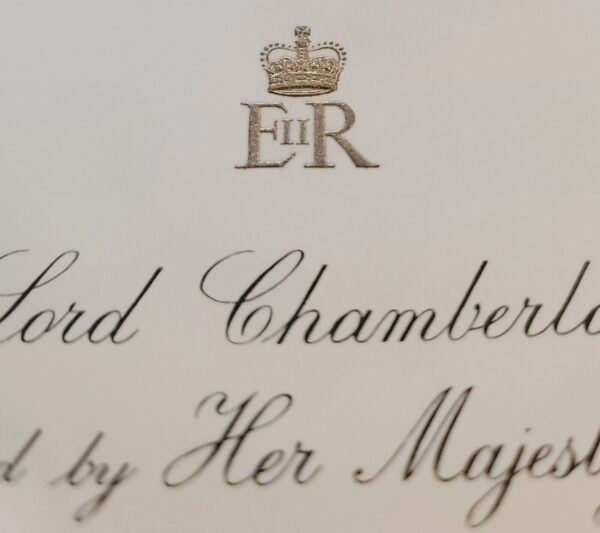 1961 Queen Elizabeth II Royal Buckingham Palace Invitation Party British Royalty - Image 5