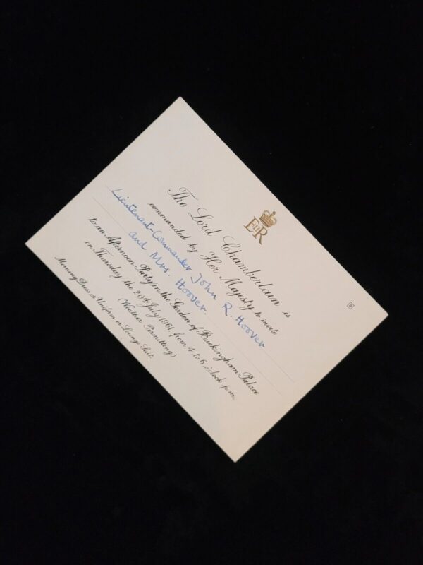 1961 Queen Elizabeth II Royal Buckingham Palace Invitation Party British Royalty - Image 7