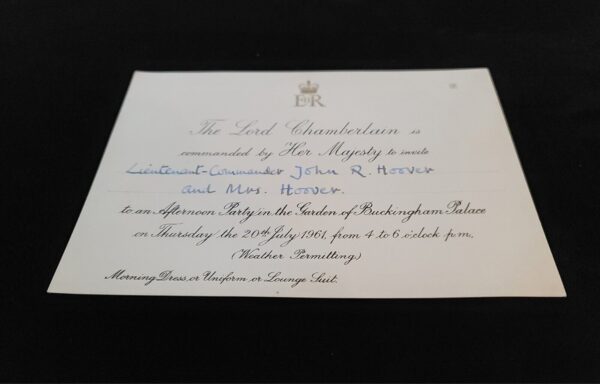 1961 Queen Elizabeth II Royal Buckingham Palace Invitation Party British Royalty - Image 9