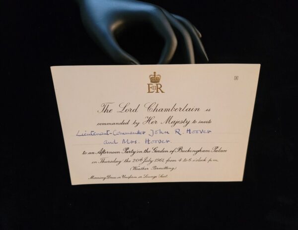 1961 Queen Elizabeth II Royal Buckingham Palace Invitation Party British Royalty - Image 16