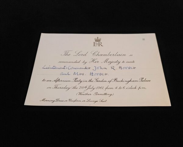 1961 Queen Elizabeth II Royal Buckingham Palace Invitation Party British Royalty - Image 20