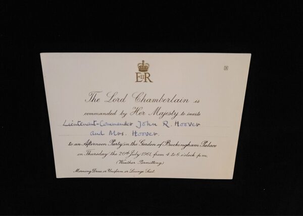 1961 Queen Elizabeth II Royal Buckingham Palace Invitation Party British Royalty - Image 22