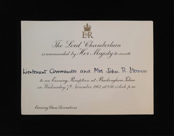 Queen Elizabeth II Invitation Royal Buckingham Palace British Royalty England UK