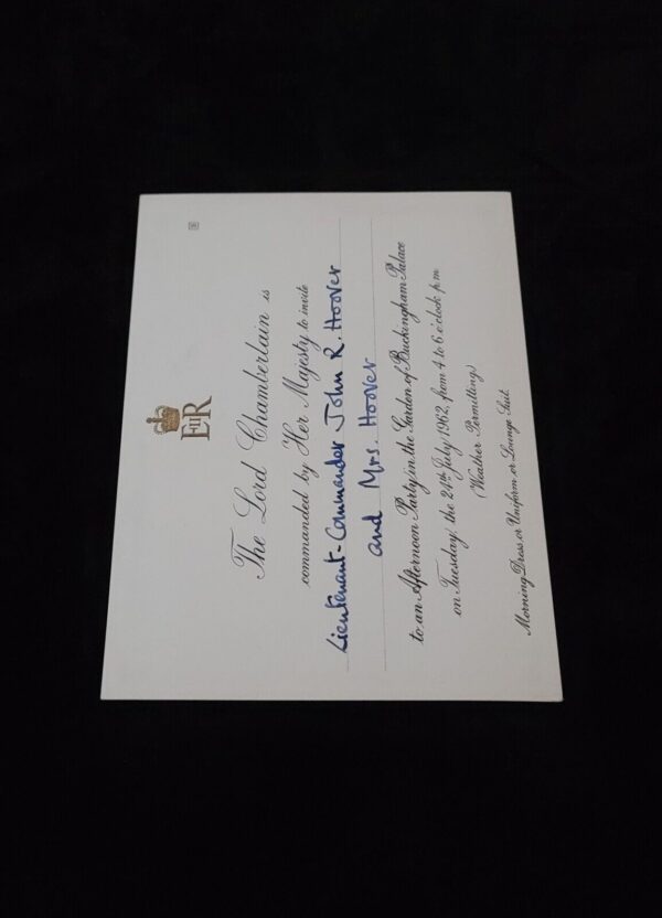 Queen Elizabeth II Invitation Buckingham Palace Garden Party British Royalty UK - Image 11