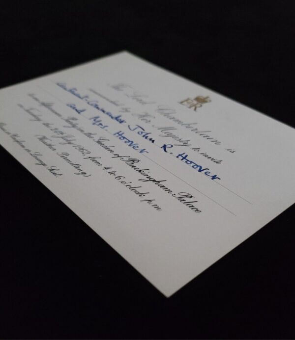 Queen Elizabeth II Invitation Buckingham Palace Garden Party British Royalty UK - Image 21