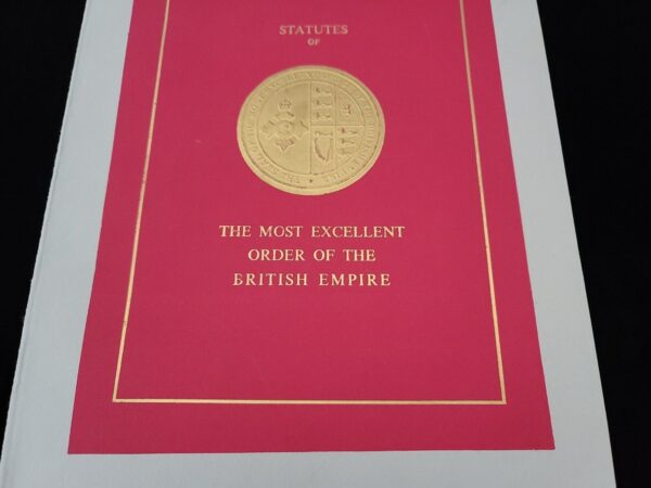 1957 Statutes Order of The British Empire Booklet Elizabeth II OBE Document Book - Image 7