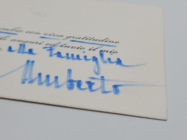 Umberto II Signed Royal Card Autographed King of Italy Emperor Ethiopia Royalty - Image 23